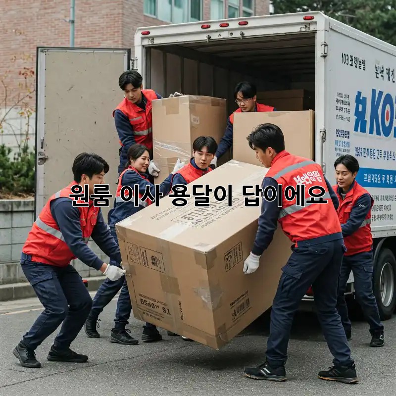 원룸 이사? 용달이 답이에요!