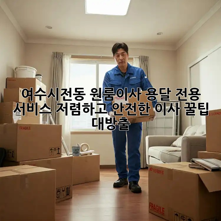 여수시전동 원룸이사 용달 전용 서비스: 저렴하고 안전한 이사, 꿀팁 대방출! ✨