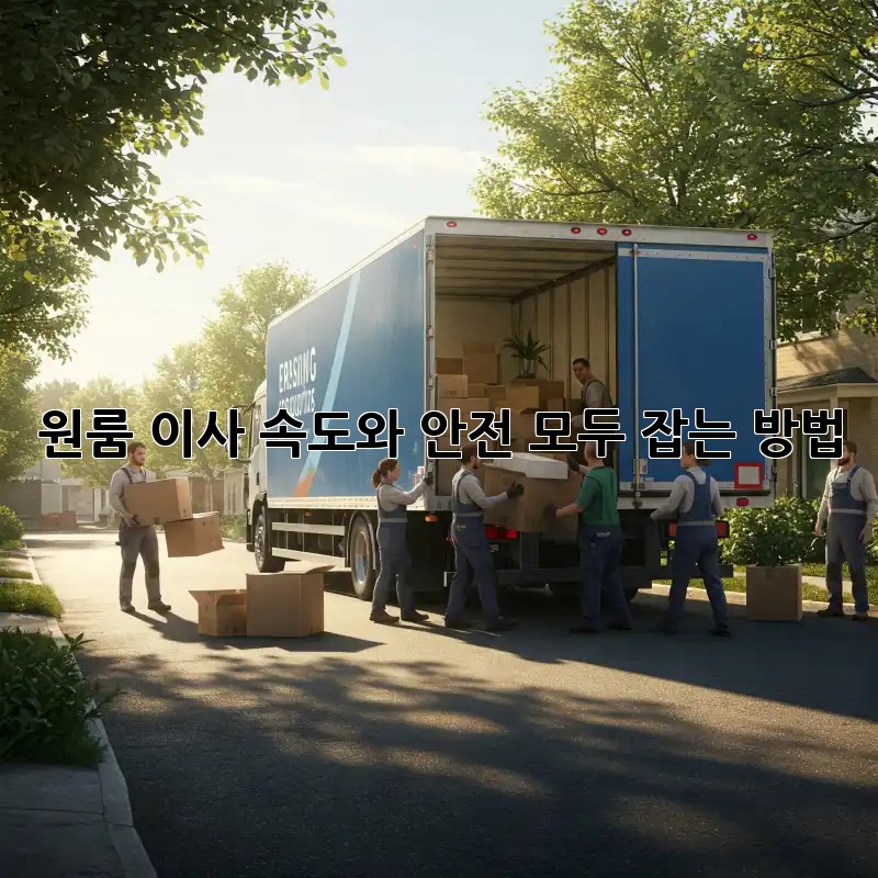 원룸 이사, 속도와 안전, 모두 잡는 방법!