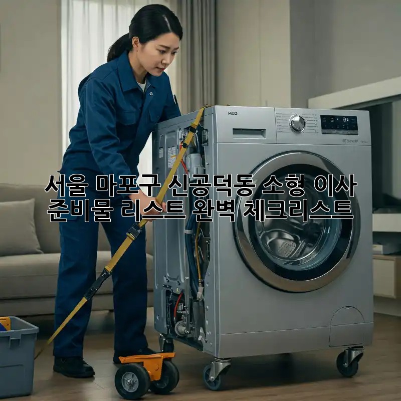 서울 마포구 신공덕동 소형 이사 준비물 리스트 완벽 체크리스트!