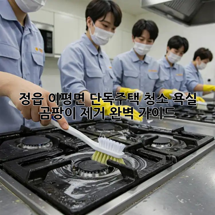 정읍 이평면 단독주택 청소, 욕실 곰팡이 제거 완벽 가이드!