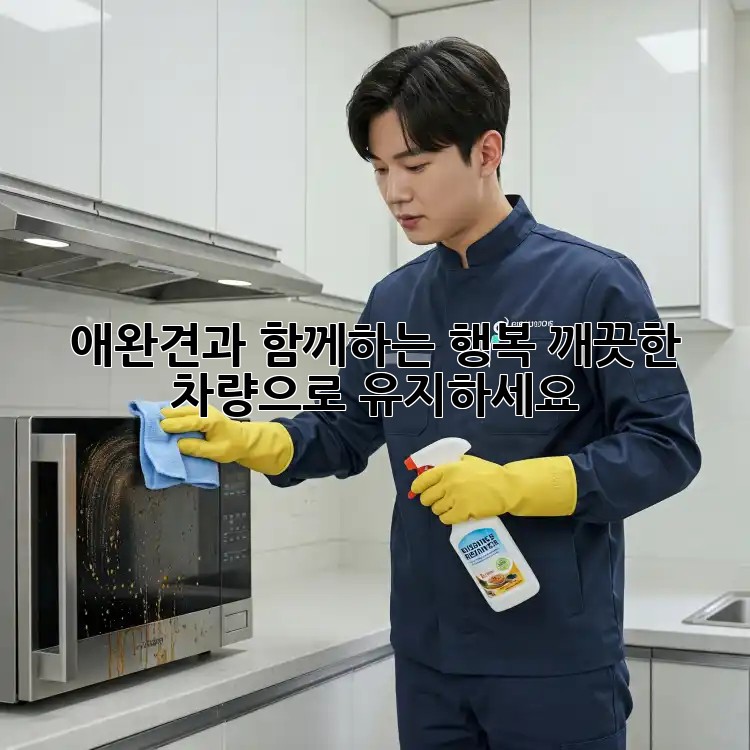 애완견과 함께하는 행복, 깨끗한 차량으로 유지하세요!