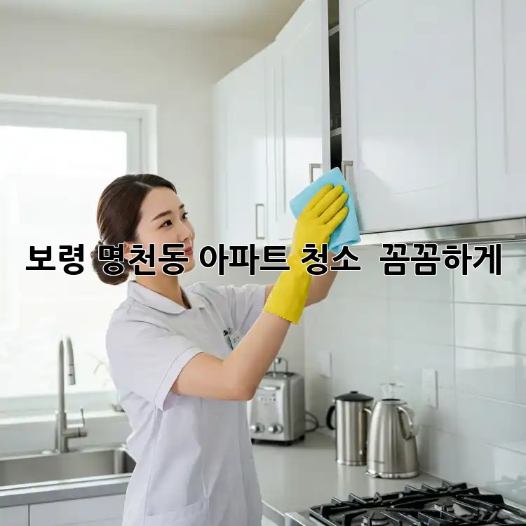 🏡 보령 명천동 아파트 청소, ✨ 꼼꼼하게!