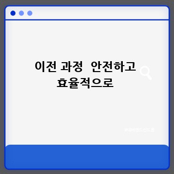 이전 과정  안전하고 효율적으로