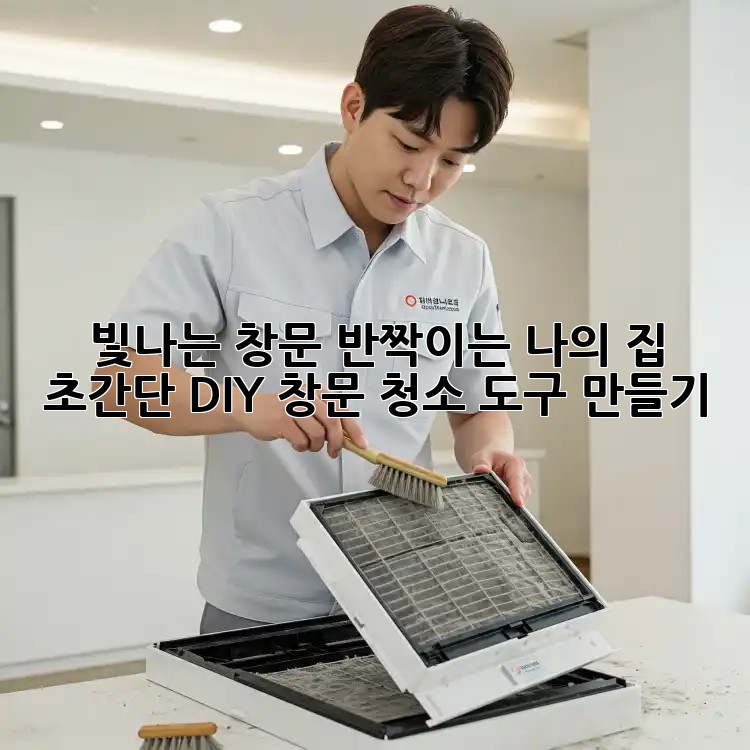 빛나는 창문, 반짝이는 나의 집: 초간단 DIY 창문 청소 도구 만들기